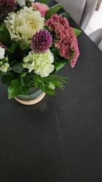 Tafel Juntoo marmeren blad + 6 stoelen, Huis en Inrichting, Tafels | Eettafels, Ophalen, Overige materialen, 100 tot 150 cm, 200 cm of meer