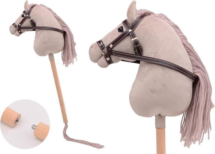 Holly Horse Stokpaard voor Hobby Horsing | Kleur Beige, Hobby en Vrije tijd, Overige Hobby en Vrije tijd, Nieuw, Ophalen of Verzenden