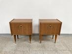 Vintage mid-century nachtkastjes/bijzetkastjes 1960's, Huis en Inrichting, Ophalen, Gebruikt