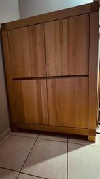 massief houten barkast, Huis en Inrichting, Ophalen, Met deur(en), 100 tot 150 cm, Eikenhout