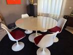 Echte originele Knoll Saarinen tafel + 5 tulip stoelen, Antiek en Kunst, Ophalen