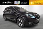 Nissan Qashqai Hybrid-Aut-Airco-Pano-Gps-carplay 380g, Auto's, Stof, Zwart, 4 cilinders, Zwart