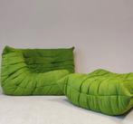 Originele Togo, Michel Ducaroy voor Ligne Roset in groen Alc, Minder dan 150 cm, Leer, Ligne Roset Midcentury Michel Ducaroy 1970s 1980s