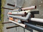 Diverse afvoerbuizen en diverse koppelstukken., Ophalen, Gebruikt