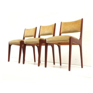 3x Vintage stoel eetkamerstoel jaren '60 '70 design retro beschikbaar voor biedingen