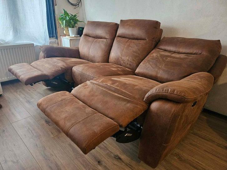 Elektrische zetel, Maison & Meubles, Canapés | Salons, Utilisé, Banc droit, Trois personnes, 150 à 200 cm, 75 à 100 cm, Tissus