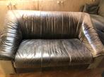 Zetel leder Ikea, Huis en Inrichting, Ophalen, Gebruikt, Tweepersoons, Rechte bank