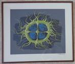 WILLY BOSSCHEM / ZEEANNEMOON / KLEURLITHO / 66x77cm / KADER, Ophalen