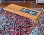 Vintage salontafel van teakhout en keramiek uit de jaren 60, Ophalen