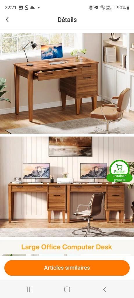 Bureau en bois totalement neuf. Gratuit !!!!, Maison & Meubles, Mobilier complet, Enlèvement