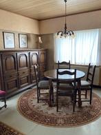 Eetkamer. Tafel, 6 stoelen, 2 kasten, Ophalen