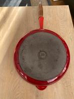COUSANCES POÈLE 28 CM  (LE CREUSET), Huis en Inrichting, Ophalen of Verzenden, Gebruikt