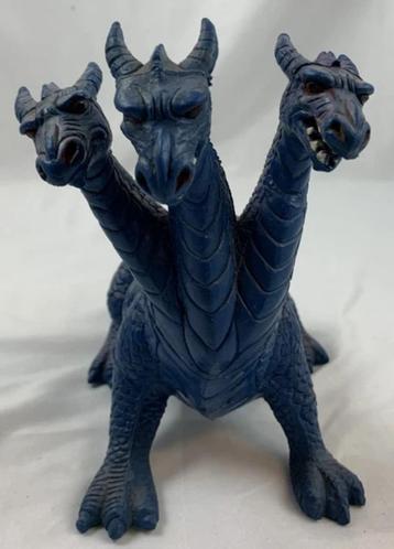 Figurine de dragon à 3 têtes Chitech 1984 MOTU vintage monst, Envoi, Comme neuf