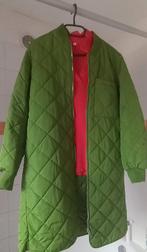 Gewatteerde jas+trui met v-hals, Groen, Zo goed als nieuw, Jake*s, Maat 36 (S)