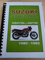 Service manual Suzuki GSX750E en Suzuki katana 750 1980-1982, Motoren, Handleidingen en Instructieboekjes, Suzuki