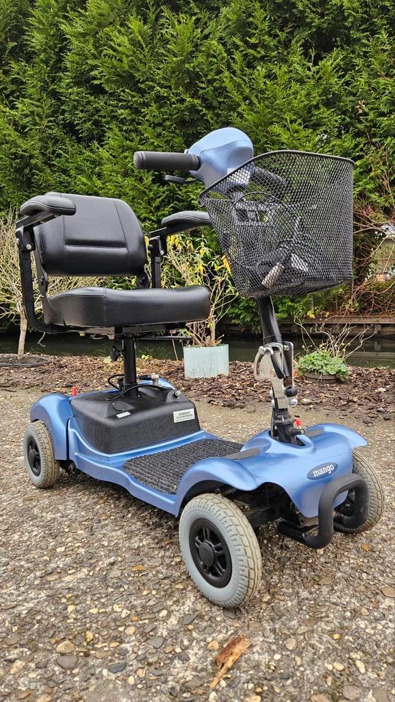 Scootmobiel Mango, opvouwbare/deelbare kleine scootmobiel, Diversen, Rolstoelen, Zo goed als nieuw, Elektrische rolstoel, Inklapbaar