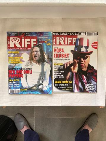 Lot de magazines de musique Riff en français