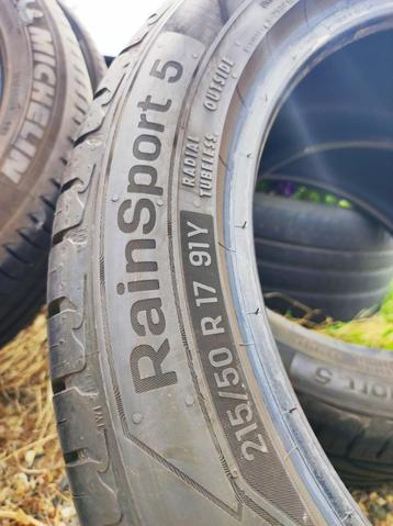 Twee banden "UNIROYAL"  RainSport 5  mat 215/50 R17 91Y  9mm beschikbaar voor biedingen