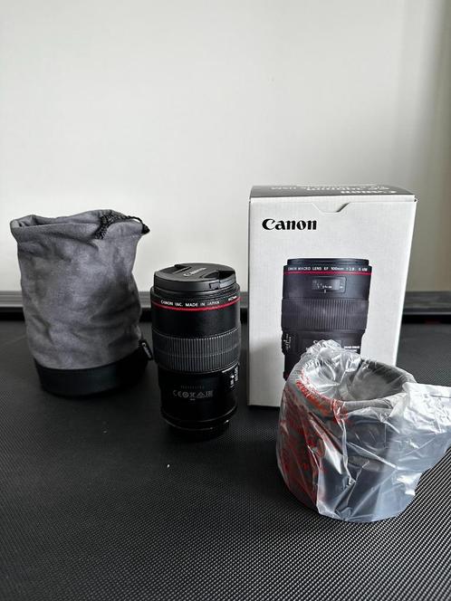 Canon EF 100mm F/2.8L USM IS Macro, TV, Hi-fi & Vidéo, Photo | Lentilles & Objectifs, Comme neuf, Objectif macro, Enlèvement