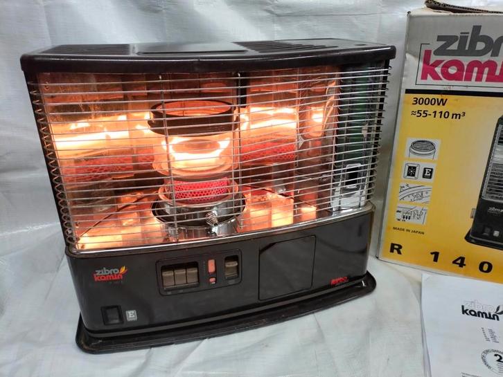 Zibro Kamin R140C 3.3 kW Dubbelverbrander Limited Edition, Huis en Inrichting, Kachels, Zo goed als nieuw, Vrijstaand, Petroleumkachel