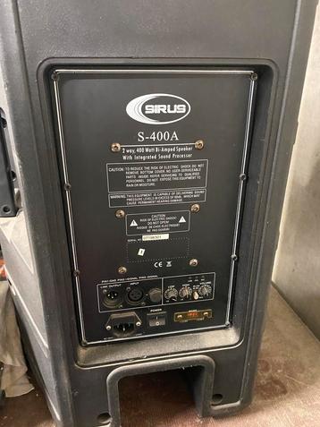 Sirus s-400A 400watt actieve speakers 2stuks beschikbaar voor biedingen