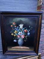 Huile sur panneau nocturne signe Carl prevot, Antiek en Kunst, Ophalen of Verzenden