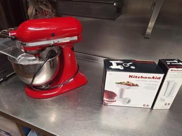 Kitchenaid complet avec hachoir et poussoir à saucisses, Electroménager, Enlèvement, Comme neuf