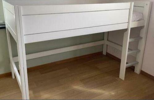Lifetime halfhoogslaper wit, trap rechts., Kinderen en Baby's, Kinderkamer | Stapelbedden en Hoogslapers, Gebruikt, Halfhoogslaper