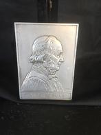 Medaille plaat Claude Bernard (A.Borrel) aluminium, Antiek en Kunst, Ophalen of Verzenden