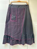 Rok in zwart en paars - Maat 46/48, Sans marque, Zwart, Maat 46/48 (XL) of groter, Ophalen of Verzenden