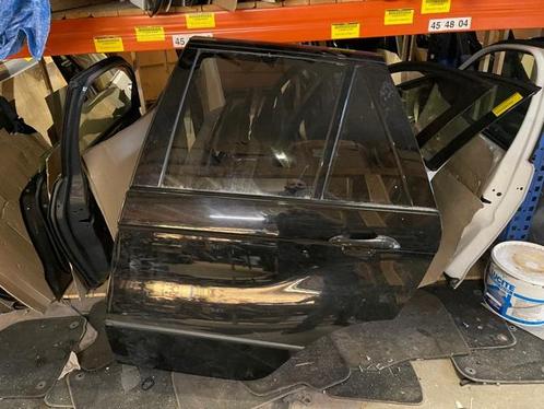 PORTIER LINKS ACHTER zwart BMW X5 (E53) (01-2000/12-2006), Auto-onderdelen, Carrosserie, Deur, BMW, Achter, Links, Gebruikt