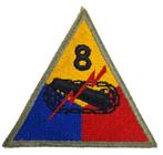 Patch de la 8ème division blindée, donc., Enlèvement ou Envoi