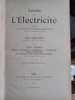 1895 Leçons sur l'électricité par Éric Gérard, Antiquités & Art, Enlèvement ou Envoi