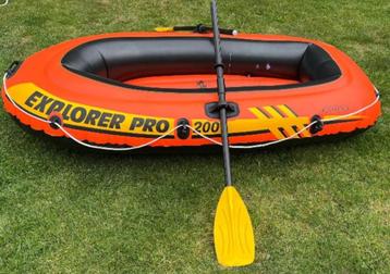 Intex Explorer Pro 200 - 2pers opblaasboot mét roeispanen, Enlèvement, Utilisé