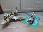 Playmobil vliegtuig en helikopter, Enlèvement, Utilisé, Ensemble complet