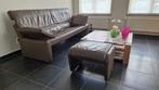 Compleet Jori salon in leder, Huis en Inrichting, Zetels | Zetels, Ophalen, Gebruikt, Leer