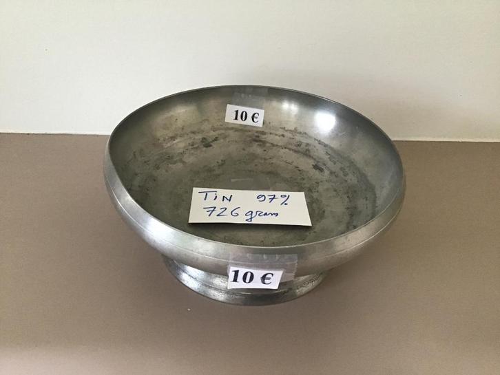 diverse tinnen voorwerpen, Antiek en Kunst, Antiek | Tin, Ophalen of Verzenden