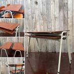 Multifunctionele – stapelbare vintage tafels ( 6 couverts) –, Gebruikt, Ophalen of Verzenden, Kantine of Aula, Tafel