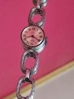 Zwitserse zilveren horloge jaren 1950, Ophalen of Verzenden, Zilver, Armband