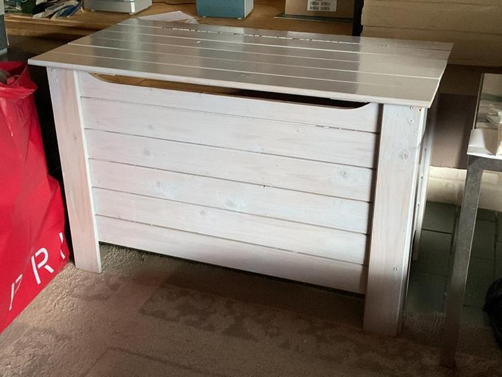 Mooie houten opbergkist, Maison & Meubles, Accessoires pour la Maison | Coffres, Utilisé, 50 à 75 cm, Moins de 50 cm, 50 à 100 cm