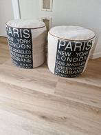 Vintage Poef, Enlèvement, Utilisé, Moins de 50 cm, Moins de 50 cm