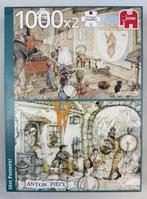 Anton Pieck puzzel 2x 1000 toverlantaarn woonkamer koper ko, Verzenden, Zo goed als nieuw