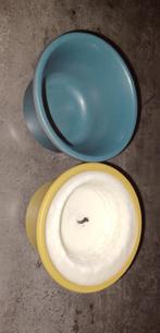 keramische potten 10cm geel rood blauw, Hobby en Vrije tijd, Pottenbakken, Nieuw, Ophalen