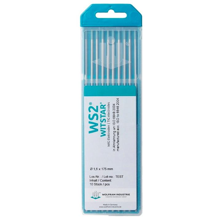 Wolfraam elektroden WS2 Witstar 1,6 x 150mm 10 stuks, Auto diversen, Overige Auto diversen, Verzenden