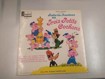 Walt Disney LP vinylplaat 33 toeren Three Little Pigs 
