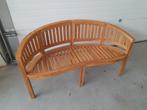 Teak banana tuinbank, Tuin en Terras, Tuinstoelen, Ophalen