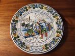 Koninklijke goedewaagen Kleurendelft wandbord winter, Antiek en Kunst, Ophalen of Verzenden