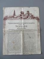 1945 verzekering van de Schelde auto moto, Verzamelen, Verzenden, Zo goed als nieuw, Overige typen