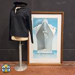 Grote Art Deco stijl poster oceaanlijner SS Normandie (repo), Ophalen of Verzenden, Gebruikt, Kaart, Foto of Prent