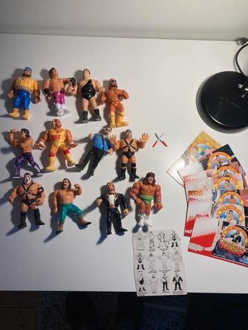 Complete set WWF action figures 1990/91 Hasbro